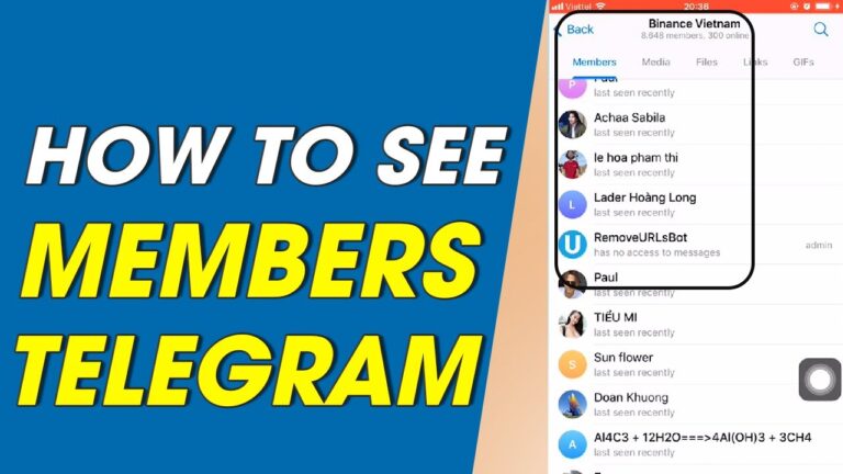 How to See Members in the Telegram Private Channel