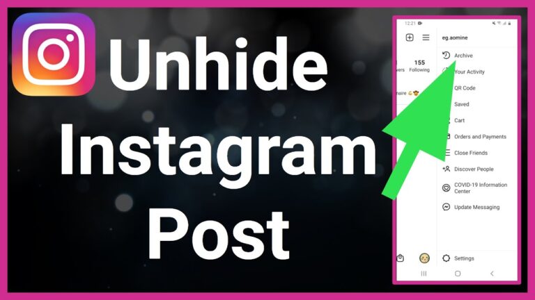 How to Unhide Instagram Posts