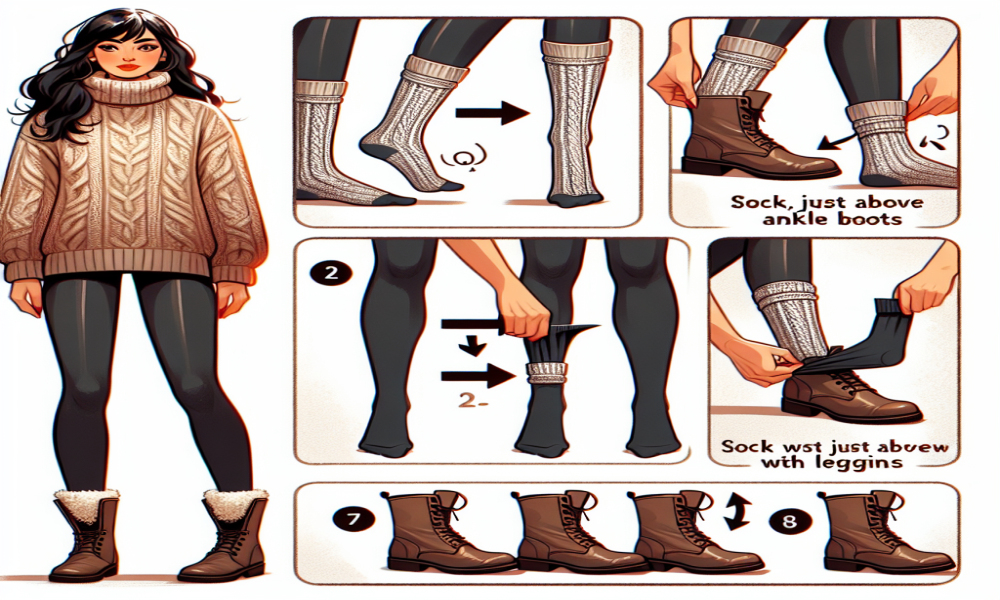 How To Wear Socks With Ankle Boots And Leggings